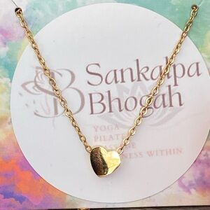 Gold Heart Pendant Necklace